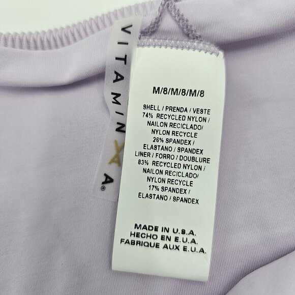 Vitamin A Luciana Bikini Bottom In Soft Lilac EcoTex Various Size S M - Picture 2 of 7